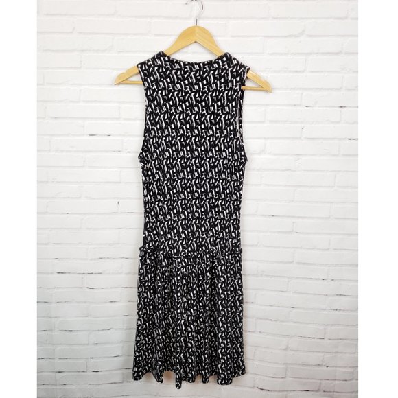 French Connection Black & White Abstract Dress - Picture 1 of 5